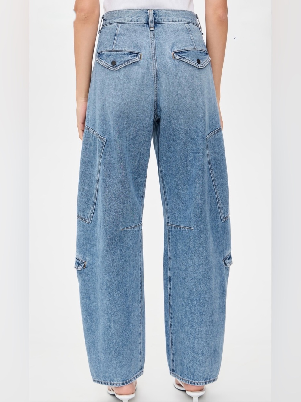 Citizens Of Humanity Light Blue Boyfriend Cargo Jeans - Picture 5 of 10